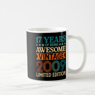 17th Birthday 17 Years Of Being Awesome Vintage 17 Coffee Mug