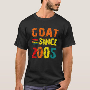 17th Birthday 17 Years Old Goat Since 2005 T-Shirt