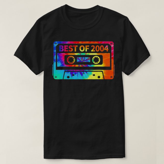 17th Birthday 17 Years Old Tie Dye Best 2004 Casse T-Shirt (Design Front)