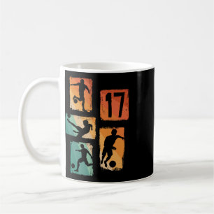 17th Birthday Boy Girl Soccer Player Footll 17 Yea Coffee Mug