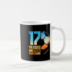 17th Birthday Boy Girl Soccer Player Footll 17 Yea Coffee Mug