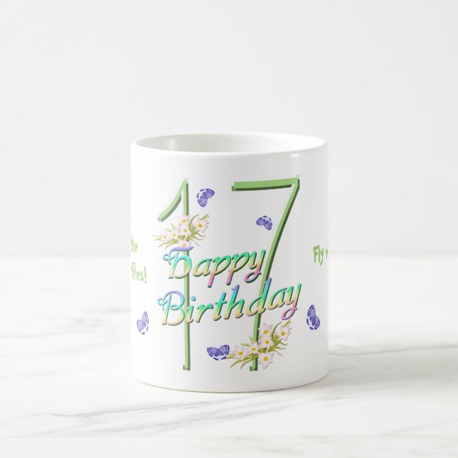 17th Birthday Butterfly Dance Mug (Center)