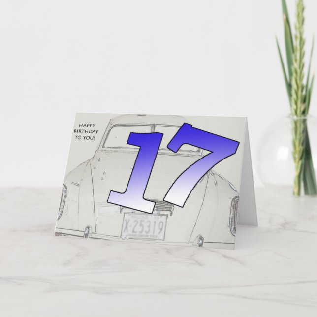 17th Birthday Card (Front)