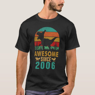 17th Birthday Dinosaur 17 Year Old Boys Awesome Si T-Shirt