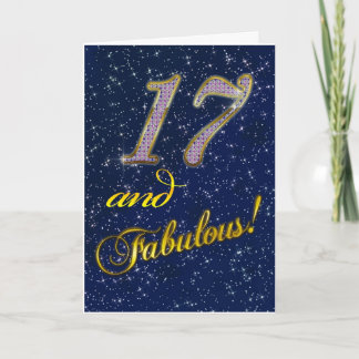 17th birthday for someone Fabulous Card
