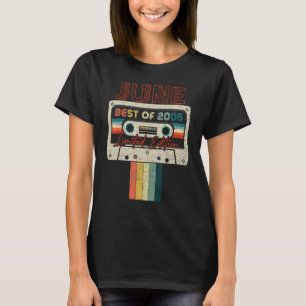 17th Birthday Gift June Best Of 2005 Cassette Tape T-Shirt