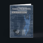 17th Birthday Grandson Modern Design Card<br><div class="desc">17th Birthday Grandson Modern Design</div>