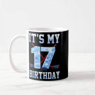 17th Birthday Ice Hockey 17 Years Bday Boy Kids Coffee Mug