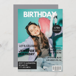 17th birthday invitations for her Magazine Cover