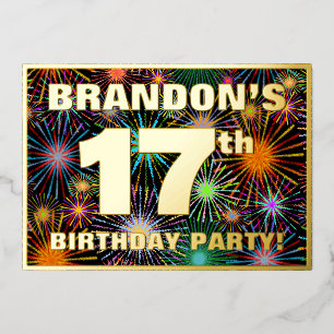 17th Birthday Party — Fun, Colourful Fireworks Loo
