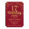 17th Birthday Party - Red & Gold