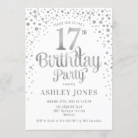 17th Birthday Party - White & Silver