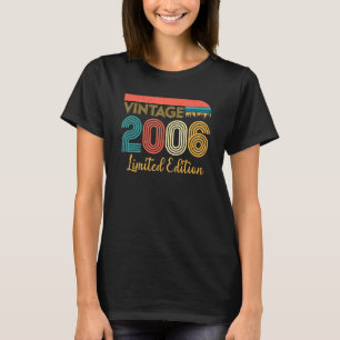 17th Birthday Vintage 2006   17 Years Old T-Shirt