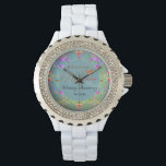 17th Carnelian Graphic Anniversary Time Piece Watch<br><div class="desc">If you're looking for that unique,  17th wedding anniversary watch with a nod to traditional carnelian gemstones,  perhaps you've found it with my original graphics on an ewatch,  here on Zazzle!</div>