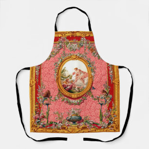 17th century Baroque print happy family Apron