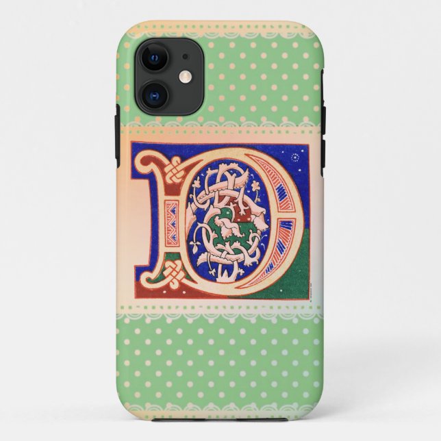 17th Century Letter D Case-Mate iPhone Case (Back)