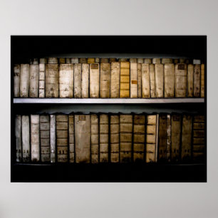 17th Century Vellum Book Bindings Poster