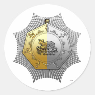 17th Degree: Knight of the East and West Classic Round Sticker