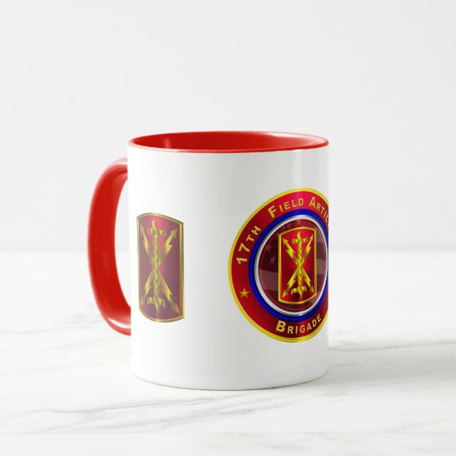 17th Field Artillery Brigade “Thunderbolt” Mug (Front Left)