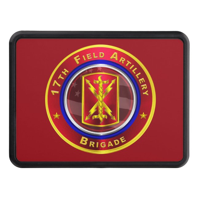 17th Field Artillery Brigade “Thunderbolt Trailer Hitch Cover (Front)