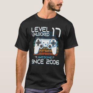 17th Girls Boys Birthday 17 Years Old Born In 200 T-Shirt