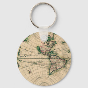 17th New World Map Keychain