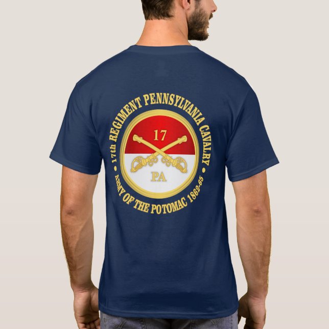 17th Pennsylvania Cavalry T-Shirt (Back)