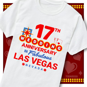 17th Wedding Anniversary Fabulous Las Vegas Couple T-Shirt