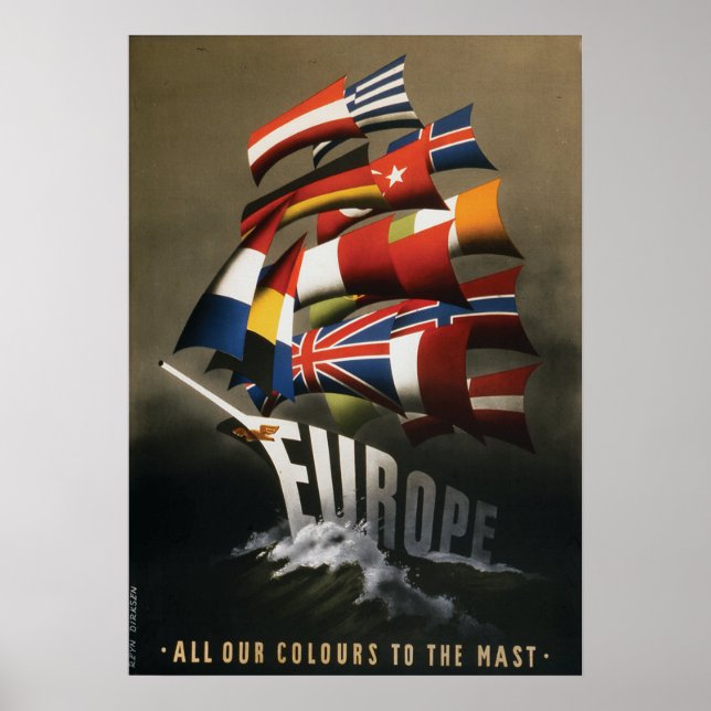 17x24 Poster soutenant le plan Marshall, 1947 (Devant)
