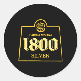 1800 Tequilas Relaxed Classic Round Sticker