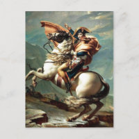 1801 Napoleon Crossing the Alps, Jacques-Louis Dav
