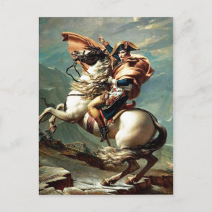 1801 Napoleon Crossing the Alps, Jacques-Louis Dav Postcard
