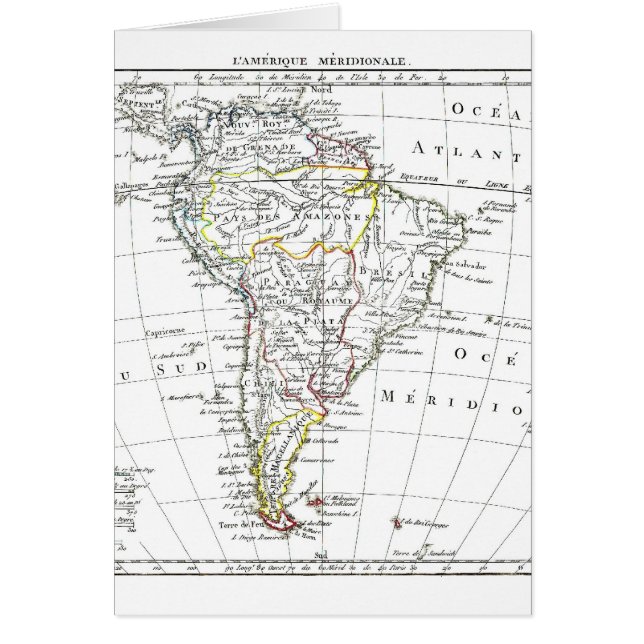 1806 Map - L'Amérique Méridionale (Front)