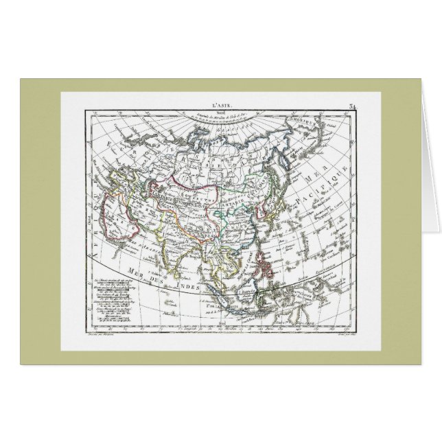 1806 Map - L'Asie (Front Horizontal)