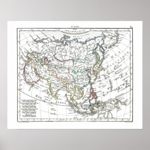 1806 Map - L'Asie Poster