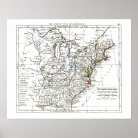 1806 Map - Les Etats Unis d'Amrique