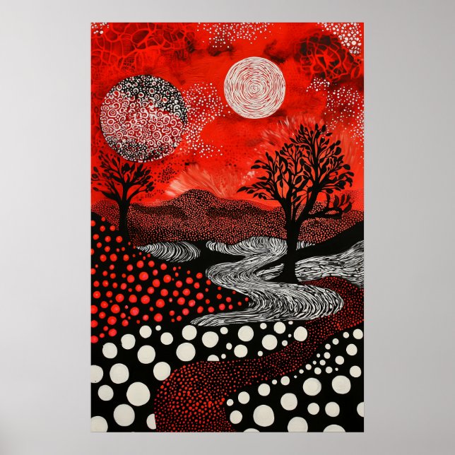 1809 Cosmic Surrealist Dreamscape Poster (Front)