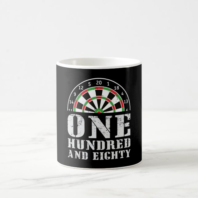 180 Darts Dart Dartboard Bullseye Arrow Funny Gift Coffee Mug (Center)