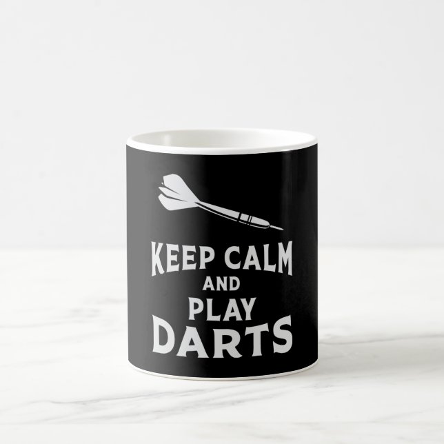 180 Darts Dart Dartboard Keep Calm Funny Gift Idea Coffee Mug (Center)
