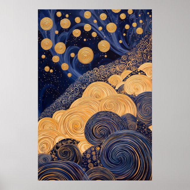 1810 Cosmic Surrealist Dreamscape Poster (Front)