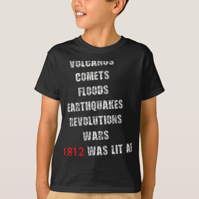 1812 America War New Madrid Earthquake Comet Mud F T-Shirt (Front)