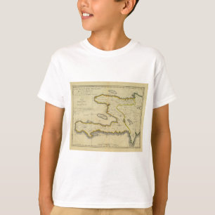 1814 Haiti Map by Mathew Carey T-Shirt