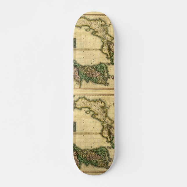 1815 Map of Korea and Japan Skateboard (Front)