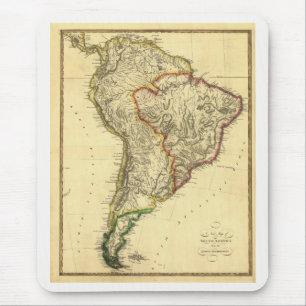 1817 Old Map of South America Mouse Pad