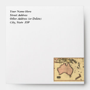 1818 Australasia  Map - Australia, New Zealand Envelope