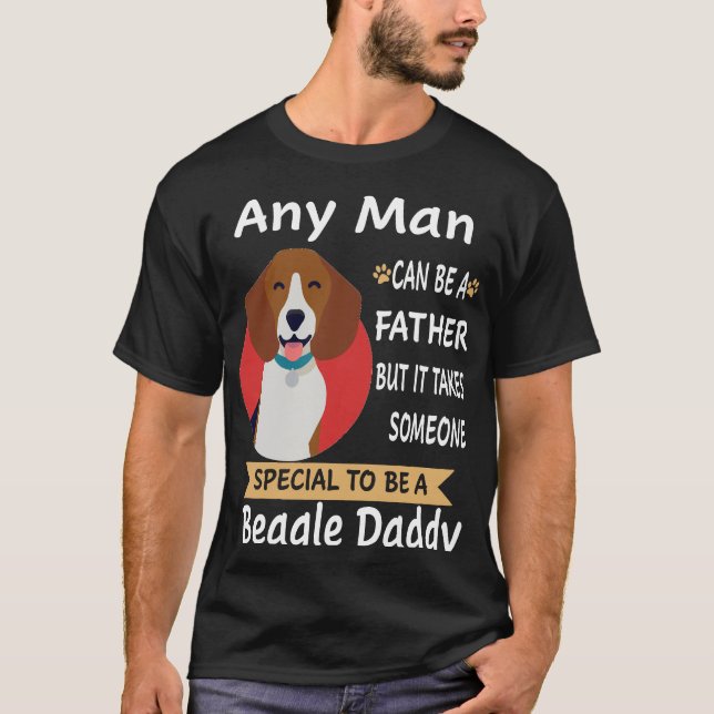 181 Any Man Beagle Daddy T-Shirt (Front)