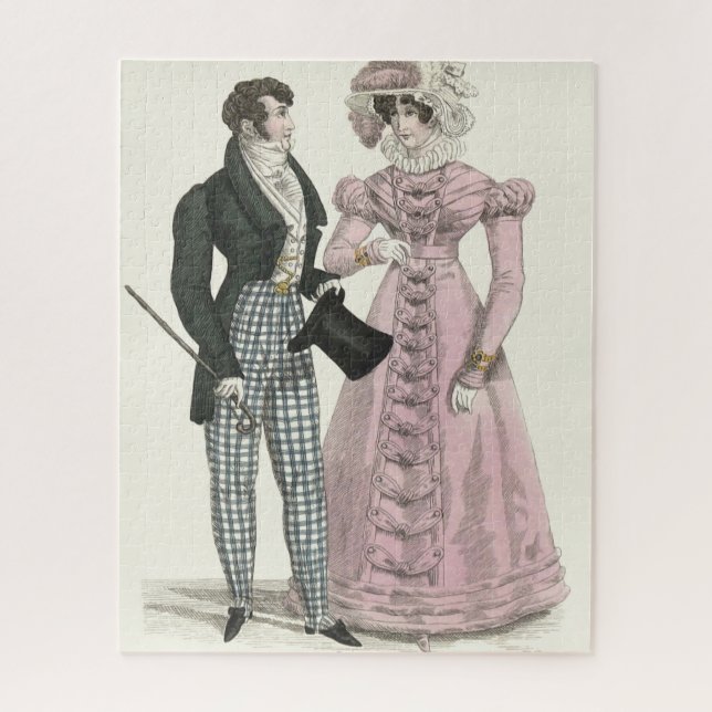 1823 Antique Wedding Man Woman Fashion Jigsaw Puzzle (Vertical)