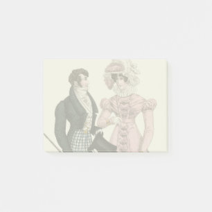1823 Antique Wedding Man Woman Fashion Post-it Notes