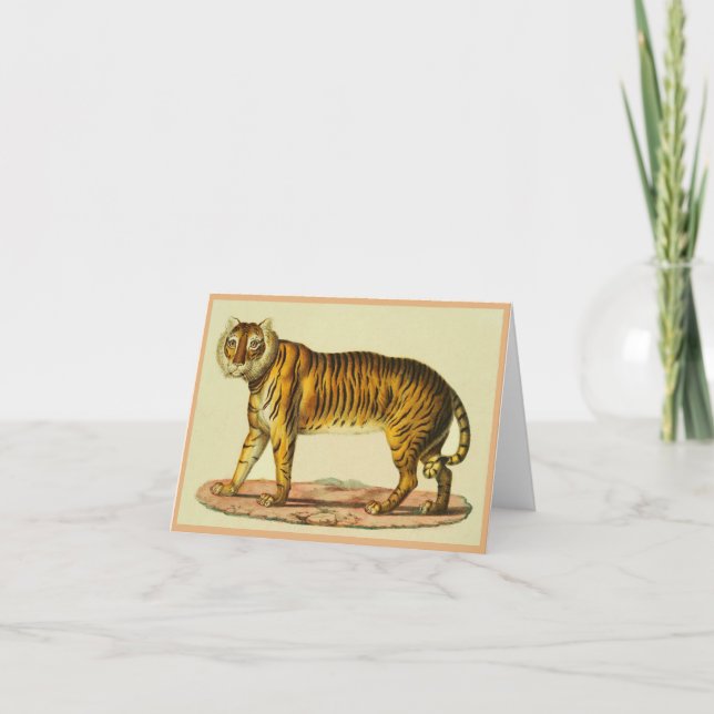 1824 tiger print note card (Front)