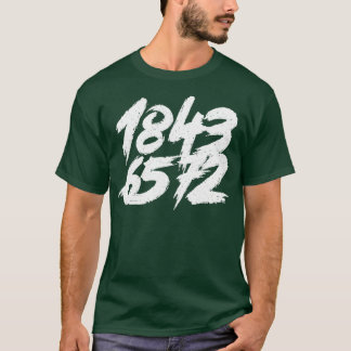 18436572 White Distressed Text T-Shirt
